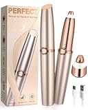 Augenbrauenrasierer Elektrisch Augenbrauen Trimmer Damen: Ein Ersatzkopf ist enthalten, Augenbrauenentferner | Gesichtshaarentferner für Schnelle und Sanfte Rasur, Unterwegs-Augenbrauen-Rasierer