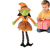 Generisch Hexen Plüschpuppe - Kuschelige Halloween-Hexenpuppe | Zimmerdeko Für Kinder Mädchen Wohnzimmer Büro Party