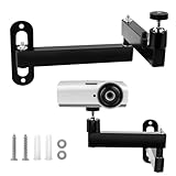 Zuxbolf Faltbare Beamer Wandhalterung Deckenhalterung für Beamer verstellbare 360° Drehbar Projektorhalterung Beamerhalterung Projektor Ständer mit 1/4 Gewinde für Kameras, Projektoren, Videorekorder