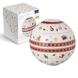 Villeroy & Boch – Toy's Delight La Petite Boule Snacking-Set 5 teilig Rot, Spülmaschinenfest, Geschirrset, Weihnachtsgeschirr Toys, Deko Weihnachten, Premium Porzellan
