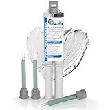 DIP-Tools PU-Schnellkleber 2-Komponenten 25g inkl. 3 Mischdüsen, 2K Kleber extra stark & schnelltrocknend, Klebstoff Metallkleber Reparatur Plastikkleber Kunststoffkleber Epoxidharz (1x25ml)