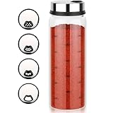 GewüRzdosen rund Mit 4 Arten Von GewüRzlöChern FüR GewüRze Oder KräUter In Der KüChe Oder Grillen Im Freien, 300ml