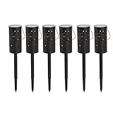 Aoveew Solar-Gartenleuchten, LED-Wegeleuchten, Solar-Landschaftslampe für den Außenbereich, für Gartendekoration