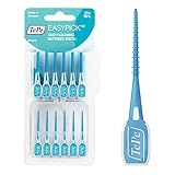 TePe EasyPick Dental Picks, Blau, ISO-Größe M-L, 36 Stk., Plaque-Entferner, effiziente Reinigung der Zahnzwischenräume, langlebiger Dental Pick für kleine Zahnlücken, inklusive Reiseetui