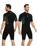 Seaskin Shorty Neoprenanzüge für Herren, 2 mm Front-Reißverschluss