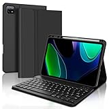 FOGARI Tastatur für Xiaomi Pad 6/6 Pro 2023 | Französische AZERTY-Tastatur, kabellos, intelligente Tastaturhülle für Xiaomi Pad 6/6 Pro – Schwarz