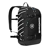 SIROKO Kompakter Rucksack, 18 l, für Schnee, Ski und Schnee, Schwarz