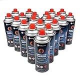 Eurocatch Gaskartusche - 20 Stück - Butangas - Gasflaschen - Gasdosen - Butan Gaskanister - Nachfüllen - 227g