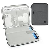 Dadanism 9-11 Zoll Tablet Tasche Hülle mit Polsterung für iPad Pro/Air 11', iPad (A16) 11', i-Pad 10. Gen/Air 5/4 10,9', i-Pad 9/8/7. Gen 10,2', Galaxy Tab A9+ 11'/S9 FE, Tab M11 11', Space Grau