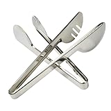 Cabilock Grillzange Aus Edelstahl Handschuhe Korb Anti-hitze-clip Platte Halter Burger Grillspatel Schüssel Bausatz Wurst Gestell Verbrühungen Toaster Kochen Toasten Pusher Zerschlagen Ofen