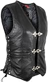 MDM Motorrad Lederweste für Damen (2XL)