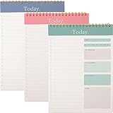 3 Notizbücher zum Abreißen für Tagesplaner