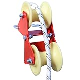 Arbeiten an der Seileckenscheibe | Sling Rope Schutzführung, Umlenkrolle | arbeitssparendes Zugset für die Dekoration des Heimwerkerhauses