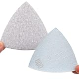 5/10/20 Stück 90 * 90 * 90 mm Schleifblätter Dreieck-Schleifpapier Klettverschluss 60-800 Körnung Schleifscheibe zum Schleifen von Metall, 5 Stück