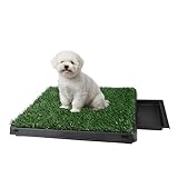 Trintion Hundetoiletten Hundetoilette Hunde Toilette Töpfchentrainingsmatte Mit Kunstrasen 63x50cm Hundetoilette Wiederverwendbar Und Leicht Zu Reinigen FüR Welpen Und Kleine Hunde