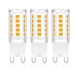 AmmToo G9 LED Lampen Warmweiß - 3W Ersatz 40W Halogenlampen 410LM, 2700K Standardisierter G9 Leuchtmittel Birnen, Kein Flackern, Nicht Dimmbar, AC 220-240V (3 Stück Warmweiß)