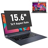 SOPPY Blickschutzfilter, 15,6 Zoll Laptop Blickschutzfolie, Laptop Screen Filter Datenschutz Bildschirmfilter mit Sichtschutz, Anti-Blaulicht und Blendschutz (16:9, 345 x 194 mm)