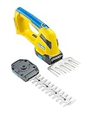 GLORIA Akku Gras- & Strauchschere FineCut 18V compact | 14cm XL-Grasmesser & 20cm Heckenschere | Werkzeugloser Messerwechsel | Leicht & kompakt (1,4 kg) | Kompatibel mit Bosch 18V (ohne Akku)