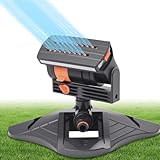 16 Düsen Rasensprenger zur Gartenbewässerung, Rasensprenger 4 Modi Automatisches Schwingen Viereckregner zur Bewässerung mit Schnellanschluss und Großer Basis,für Garten,Rasen