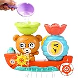 Badewannenspielzeug ab 1 2 3 4 Jahr, Bär und Bee, Wasserspielzeug Kinder, Badespielzeug Baby ab 1 Jahr, Badewannen Spielzeug, Wasserspielzeug Baby Spielzeug Geschenk für Jungen Mädchen Geburtstag