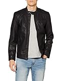 ONLY and SONS AL Jacket Männer Kunstlederjacke schwarz S