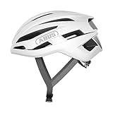 ABUS Rennradhelm StormChaser ACE - Leichter Fahrradhelm für Radrennen, Gravelbike-Touren und Cyclocross - für Damen und Herren - Größe M, Weiß