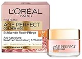 L'Oréal Paris Rosé Tagespflege LSF 20 für Frauen, für eine ebenmäßige & strahlende Haut & rosig frische Ausstrahlung mit Pfingsrosen-Zellen, Calcium und Vitamin B3, Age Perfect Golden Age1x 50ml