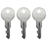 KeyPower A10 Kassenschubladenschlüssel für APG Serie 100 und 4000 Kassenschubladen, vorgeschnitten, Code A1 - A10, kompatibel mit APG A10 Codeschlössern (PK-8K-A10)