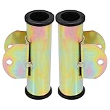 Amosfun 1 Paar Metall Sitzverriegelungsscharnier mit Schnappverschluss für Klappstühle 20mm Rundrohr Ersatzset für Liegestuhl Armlehnen mit Schrauben für Einfache Montage