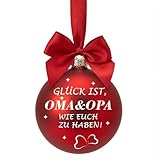 Oma und Opa Geschenke, Geschenke für Oma und Opa Christbaumkugel, Weihnachtskugeln Geschenk für Oma und Opa, Großeltern Weihnachten Geschenk Großeltern (A)