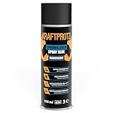 Sprühkleber transparent 500 ml – KRAFTPROTZ Ultra starker Halt für Schaumstoff, Filz, Leder, Holz & Gummi – hitzebeständig bis +70 °C – verstellbarer Sprühkopf – hochkompatibel & vielseitig einsetzbar