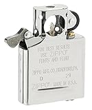 Zippo Unisex – Erwachsene Plated Pipe Insert Taschenfeuerzeug, Rohreinsatz, Chrom, One Size