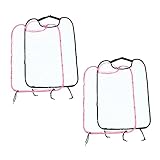 Gatuida 4 Stück Kick Pad Avocado Schlüsselanhänger Rückenprotektor Anti Kick Pads Auto Auto Rückenprotektor Schutz Für Pvc Schwarz
