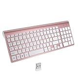 vreplrse Schlanke, kompakte 4G Funktastatur mit Ziffernblock, leises Tippen, ergonomisch, hohe Kompatibilität und reibungslose Reaktion, Plug and Play fähig, ergonomisch und stabil.