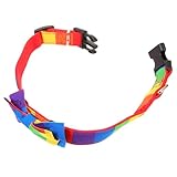 HAPINARY Haustierhalsband Hunde Kragen Welpe Bausatz Auto Kitten Halsband Dog Collars Schleifenhalsband Katzenhalsbänder in Regenbogenfarben verstellbares Halsband für Hund Stoff