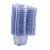 Urinbecher 100 Stück Urinprobenbecher 40ml Einweg-Urinprobenbecher aus Kunststoff für Ovulationstest/Schwangerschaftstest/pH-Test Klar von PPX