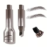 2 Stück Brauenbürste Brow Lifting Set, 3D Augenbrauenstift, Schnell Trocknend, Wasserfest, Natürliche und Lang Anhaltende (04#CHOCOLATE)
