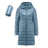 CCOOfhhc Gefütterte Fleecejacke Damen Jacke Lange Daunenmantel Dicker Elegant Steppmantel Fleece Fleecejacke Damen Übergangsjacke Langarm Übergangsmantel Bequemes Parka