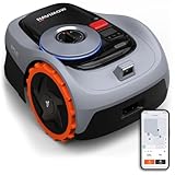 Navimow i105E Mähroboter ohne Begrenzungskabel, Empf. 500 m², Max. 600 m², RTK+Vision Rasenmäher Roboter Testsieger, Igelschutz Rasenroboter, KI Auto Kartierung