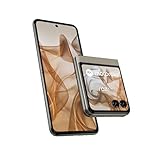 Motorola razr50 (Flip-Phone, 6,9'/3,6'-FHD+-Display, 50-MP-Kamera, 8/256 GB, 4200 mAh, Android 14) Beach Sand, inkl. Premium-Schutzcover [Exklusiv bei Amazon]