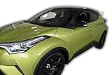 J&J AUTOMOTIVE | Windabweiser Passend Für C-HR 2016-2023 5-Türer, Heko Regenabweiser, Getönt, Set 4-Teilig, Vorne, Hinten, Aerodynamisch
