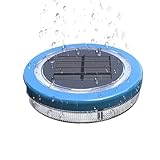 Blue Solar Pool Lights, IP68 Waterproof Solar Swimming Pool Lights without Batteries, Solar Pool Lights, Waterproof Led Solar Pool Lights with Auto On and Auto Off for Inground Aboveground Pool