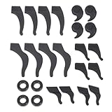 Gatuida Rutschfeste Silikon Brillenbügelaufsätze Ohrhaken Oval mit Bügelüberzügen 12 Paar für Outdoor Sport und Brillenträger