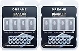 Dreame Ersatzmesser für Roboter-Rasenmäher, Roboticmower A1/A1Pro/A2, Schnellwechsel-Klingensatz, SK5-Stahl, 12 Stück/Kit (Packung mit 2)