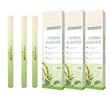 3Pc Mullein Kräuter-lungenreiniger, Natural Inhaler Stick, Mullein Lung Purifier, Tragbar Herbals Diffuser Pen Natürlicher Inhalationsstift Für Zu Hause Und Unterwegs