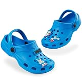 SONIC THE HEDGEHOG Clogs Kinder, Gartenschuhe mit abnehmbaren Anhängern - Geschenke für Jungs (Blau, 30 EU)