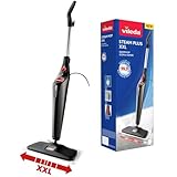 Vileda Steam PLUS XXL Dampfreiniger, hygienische Bodenreinigung von großen Flächen, entfernt bis zu 99,9% der Bakterien und Viren*, für alle Böden, ideal für Teppiche, breit