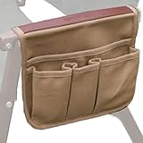 Armrest Storage Bag, Camping Chair Storage Bag, Chair Holder Pouch, Lightweight Canvas Fishing Chair Storage Bag, Large Capacity Side Storage Bag, Chair Armrest Organizer for Beach Chair