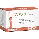 BABYFORTE® Kinderwunsch Tabletten | vegan | Folsäure 800 μg, Quatrefolic®, Maca, Inositol, Jod | 60 Kapseln | Schwangerschaftsvitamine