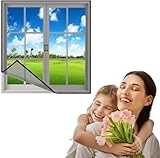 70x185cm Fliegenschutzgitter für Fenster Fliegengitter Fliegenschutz Insektenschutz, mückengitter, moskitonetz, Spannrahmen, ohne Bohren und Schrauben